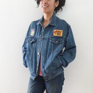 Vintage - Hippie Jean Jacket - Patch Work
